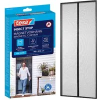 tesa Insektenschutz-Vorhang Magnetvorhang - selbstschließend - Insektenschutzvorhang, (Packung, 1-St., Magnetvorhang, selbstklebendes Klettband), INSECT STOP zur einfachen Montage ohne Bohren - 2,1 m x 0,9 m
