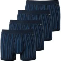 Schiesser Retro Boxer 4er Pack Original Classics Feinripp (Spar-Set, 4-St) Unterhose kurz - Baumwolle - mit Eingriff