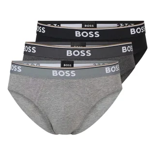 Boss - Slips für Herren, Premium-Baumwolle (3er-Pack) (Grau/Dunkelgrau/Schwarz)