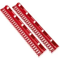 Leifheit Wand-Wäscheleine Kleinteilehalter 2er Set, Platz für 27 Kleinteile, 2er Set, aufhängen ohne Klammern