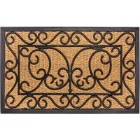HANSE Home Fußmatte Rechteckig, Türmatte, rechteckig, Höhe: 8 mm, Kokos, Gummi, Schmutzfangmatte, Outdoor, Rutschfest, Innen, Kokosmatte