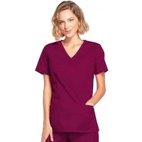 Cherokee Funktionsbluse Core Stretch Damenkasack mit Wickeloptik