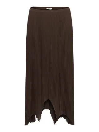 JDY - JDYUSO ASSYMMETRIC PLISSE SKIRT JRS Chicory Coffee - Gr. - S