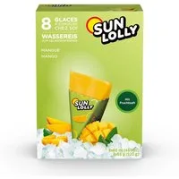 SUN LOLLY Süßigkeit, Sun Lolly Wassereis zum Selbsteinfrieren mit Mangogeschmack 8er