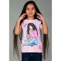 TOPModel T-Shirt mit romantischem, großem Frontmotiv