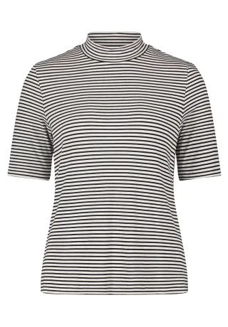 Betty & Co - Casual-Shirt weiß/schwarz - Gr. - L