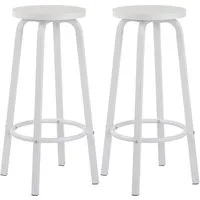 Woltu Barhocker (2 St), Bistrohocker Tresenhocker Barstuhl aus MDF und Metall