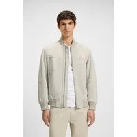 BOSS ORANGE Lederjacke Johice aus weichem Ziegennappaleder Premium Herrenmode Leather Blouson Bomber