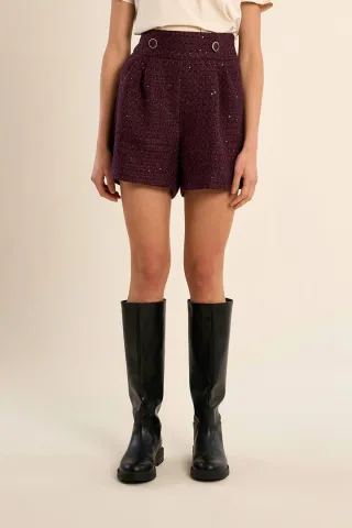 molly bracken - Strukturierte Shorts lila - Gr. - XS