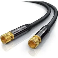 Primewire SAT-Kabel, Koax, F-Verbinder (50 cm), Premium HDTV SAT Koaxialkabel, 4fach Schirmung, 135dB, 75 Ohm - 0,5m