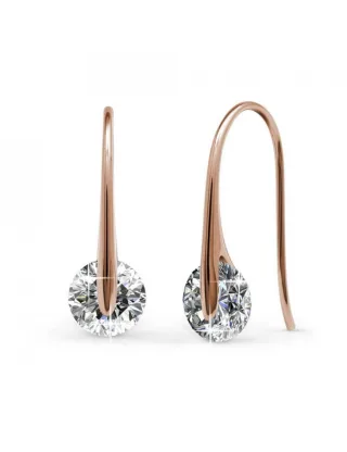 Edle Ohrringe - Rose Gold und Kristall