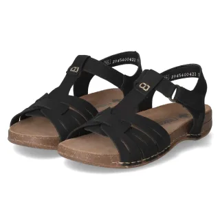 Rieker Sandalen - Gr. 36 - Schwarz - Synthetik