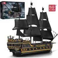 Mould King 13186 Piratenschiff "Black Pearl" Konstruktions-Spielset, (4794 St)