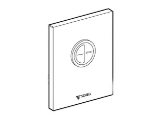 Schell WC-Betätigungsplatte EDITION ECO Zweimengenspülung, chrom, 230880699 230880699
