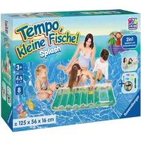 Happy People Spiel Ravensburger Tempo kleine Fische, Outdoorspiel, 2in1 Spielbrett und Kinderluftmatratze