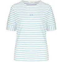 bianca Kurzarmshirt DINIA in modernem Ringeldessin in Trendfarbe