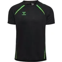 hummel Trainingsshirt HMLLEAD 2.0 JERSEY S/S mit Chevrons auf den Schultern, atmungsaktiv, schnelltrocknend