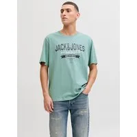 Jack & Jones Rundhalsshirt JJELOGO TEE SS O-NECK 2 COL SS26 SN mit Grafikprint