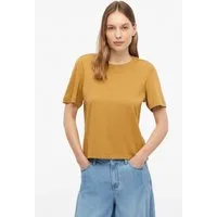 s.Oliver Kurzarmshirt T-Shirt Verkürztes T-Shirt aus Interlockjersey