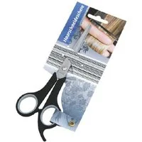 Haarschere Haarschneideschere Edelstahl Schwarz 1 Stück, (Stück, 1-tlg., Haarschneideschere), Haarschneideschere Friseurschere professionelle Haarschere Haarsche