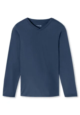 SCHIESSER - Langarmshirt V-Ausschnitt - Gr. - 54