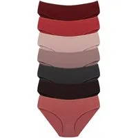 Dominant Bikinislip Damenunterwäsche (Packung, 7-St) aus elastischer Baumwolle bequem atmungsaktiv