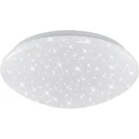 Briloner Leuchten LED Deckenleuchte 3320016, LED fest integriert, 2700K - Extra-Warmweiß, Deckenlampe, 28x6,5cm, Weiß, 12W, Wohnzimmer, Schlafzimmer, Küche