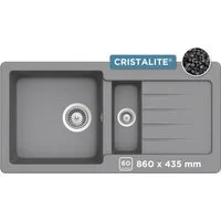 Schock Granitspüle Typos DS, rechteckig, 86/43,5 cm, mit Restebecken
