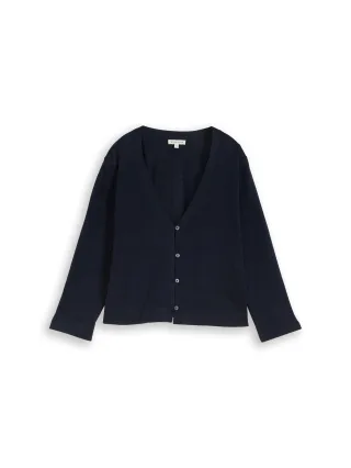 Tom Tailor - Cardigan aus Baumwolle sky captain blue - Gr. - L