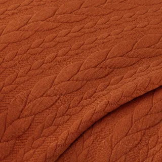 Jacquard-Jersey "Zopf" in 3D-Optik, terra