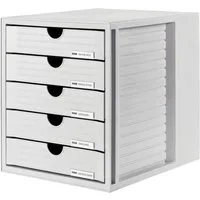 HAN Schubladenbox HAN Systembox 1450-11 Schubladenbox Lichtgrau DIN A4, DIN C4 Anzahl de