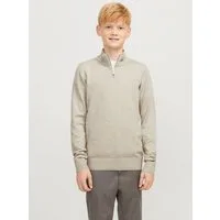 Jack & Jones Junior Troyer JJEEMIL KNIT HALF ZIP NOOS JNR Baumwollmischung, regular fit