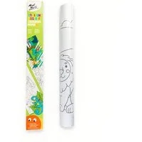 Mont Marte Zeichenpapier abziehbares Malpapier mit Klebefläche – Jungle Safari, 280cm x 40cm, perforiert und repositionierbar, ideal für Kinder zum Ausmalen