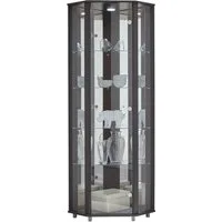 fif möbel Eckvitrine TRIO Höhe ca. 172 cm, ink. Beleuchtung Eckvitrine/Glasvitrine 1x Glastür, perfekt für Sammler, Sammlervitrine