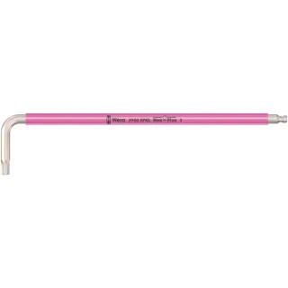 Wera 3950 SPKL Multicolour Winkelschlüssel, metrisch, Edelstahl Leuchtpink - 05022663001