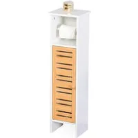 relaxdays Toilettenpapierhalter stehend 3 Ablagen (1-St)