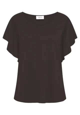 CARTOON - Shirt mit Flügelärmeln braun - Gr. - 36