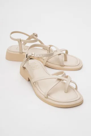Antas Mit Riemchen Leder Flach Sandalen (Women)