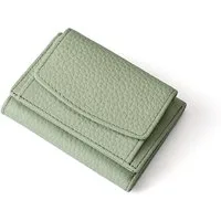 Zaewry Mini Geldbörse Schlichte kleine Geldbörse aus Leder für Frauen (1-tlg), mit Kartenschlitz, RFID-Diebstahlschutzbürste, 10 x 7 x 3cm