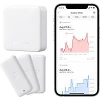 Smart Bundle - 3er Pack Thermo-Hygrometer und Hub Mini, Set weiß