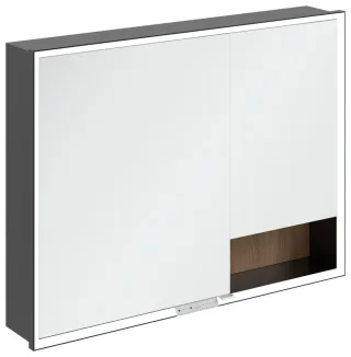 Villeroy & Boch Einbau-Spiegelschrank My View+ B48210 1000x750x167mm m. Beleuchtung Kansas Oak B48210RH