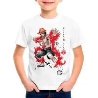 style3 T-Shirt Fire Fist one piece japan anime luffy manga monkey ruffy