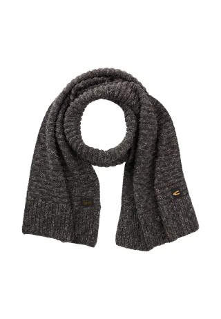 camel active - Schal aus reiner Baumwolle asphalt - Gr. - OS