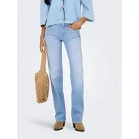 ONLY Straight-Jeans ONLBLUSH MID STRAIGHT DNM REA828 NOOS mittlere Leibhöhe, gerade Beinform, helle Waschung