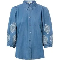 MORE&MORE Jeansbluse
