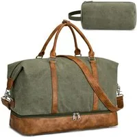 S-ZONE Reisetasche Weekender Reisetasche Tragetasche Freizeittasche Gymbag, Hängekoffer Reisetaschen mit Schuhfach für Damen und Herren