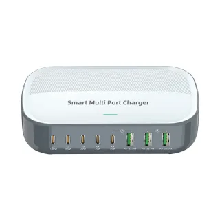 Bakeey WLX-F8C 200W 8-Port USB PD Charger 3USB-A+5USB-C PD3.0 QC3.0 FCP AFC Fast Charging Desktop Charging Station EU Pl