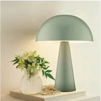 Lightbox Tischleuchte, ohne Leuchtmittel, Pilz Tischleuchte, 33 cm, E14 max. 20 W, Metall, grün matt
