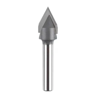 6mm Shank Carbide Tipped CNC Engraving Router Bit 60 Degree V Groove YG G Carbide Hard and Soft Wood Cutting Tool