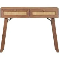 vidaXL Konsolentisch, Beistelltisch 100x35x76 cm Mango Massivholz